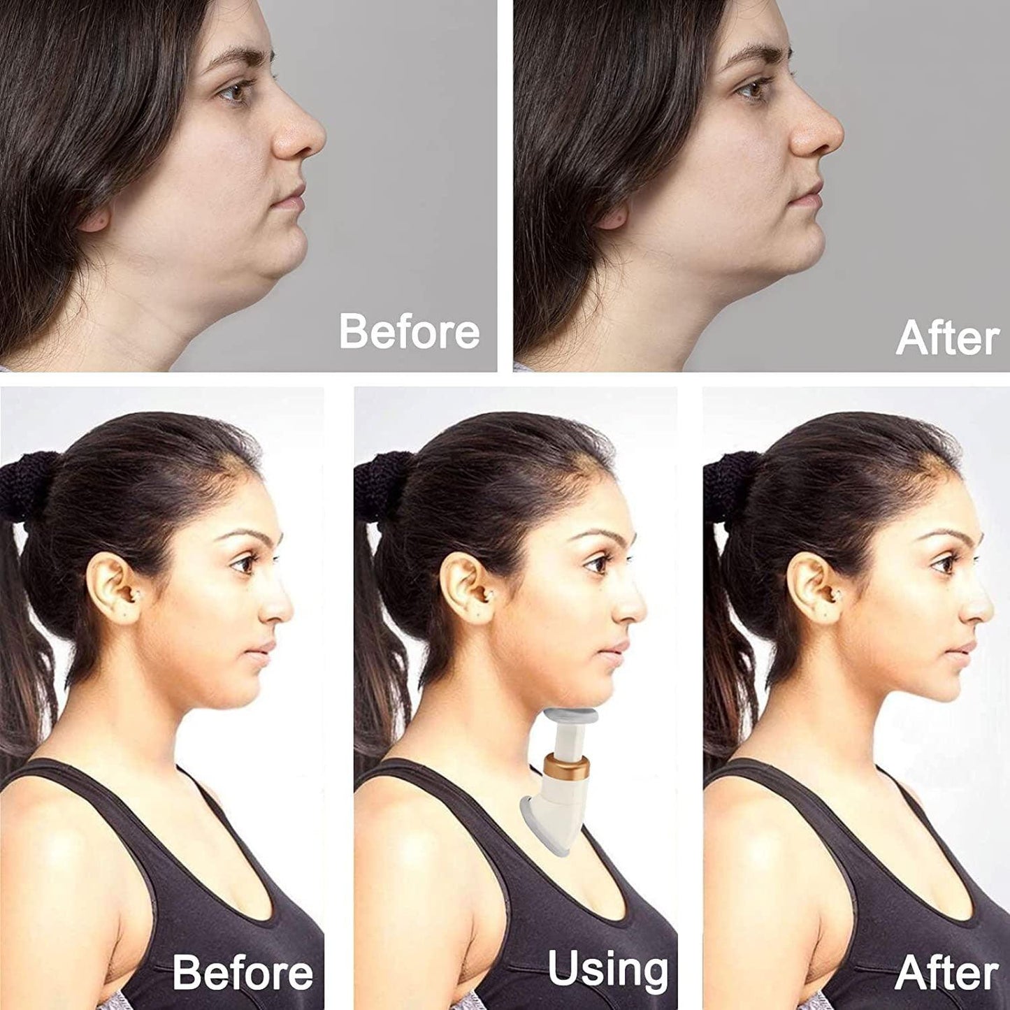 Neckline Slimmer - Jaw Massager Reduces Double Chin Fat Lifts Face Exerciser
