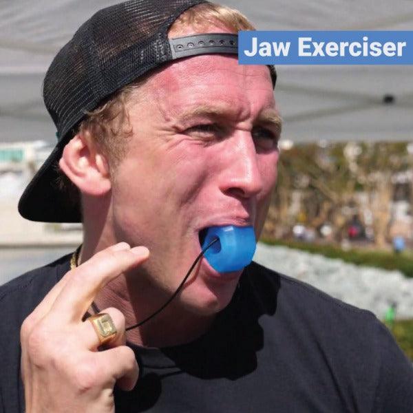Jawline Exercise Ball - Jaw Exerciser 3 Pack with 3 Strengths Jawline Toner for Men and Women with Necklace and Storage Containers