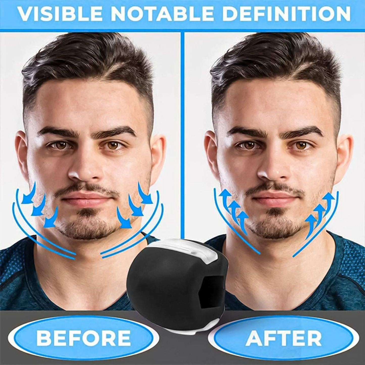 Jawline Workout Tool -  Jaw Trainer Silica Gel Jaw Line Jaw Exerciser Face Neck Mouth Toning Jawrsize Training Ball
