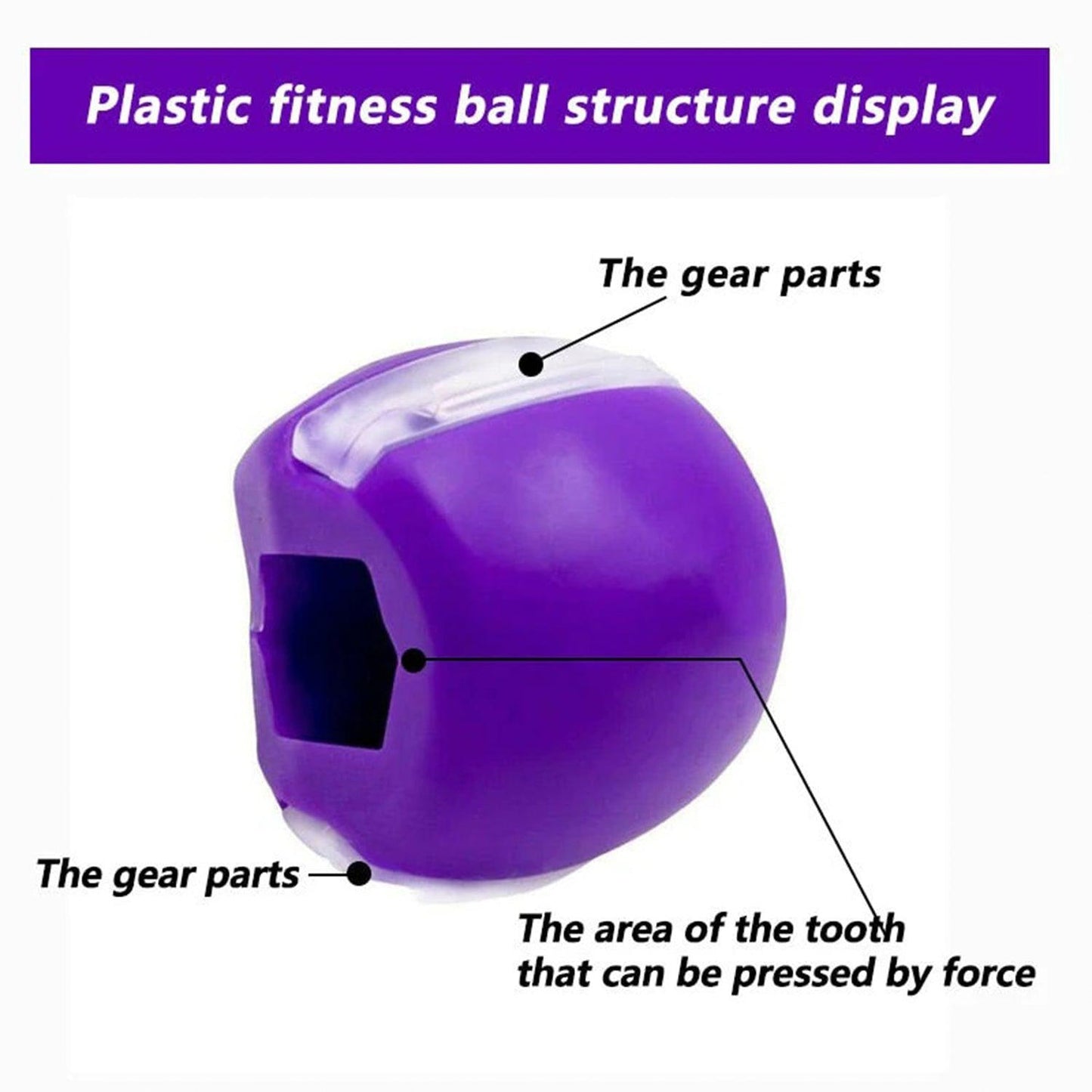 Jawline Workout Tool -  Jaw Trainer Silica Gel Jaw Line Jaw Exerciser Face Neck Mouth Toning Jawrsize Training Ball
