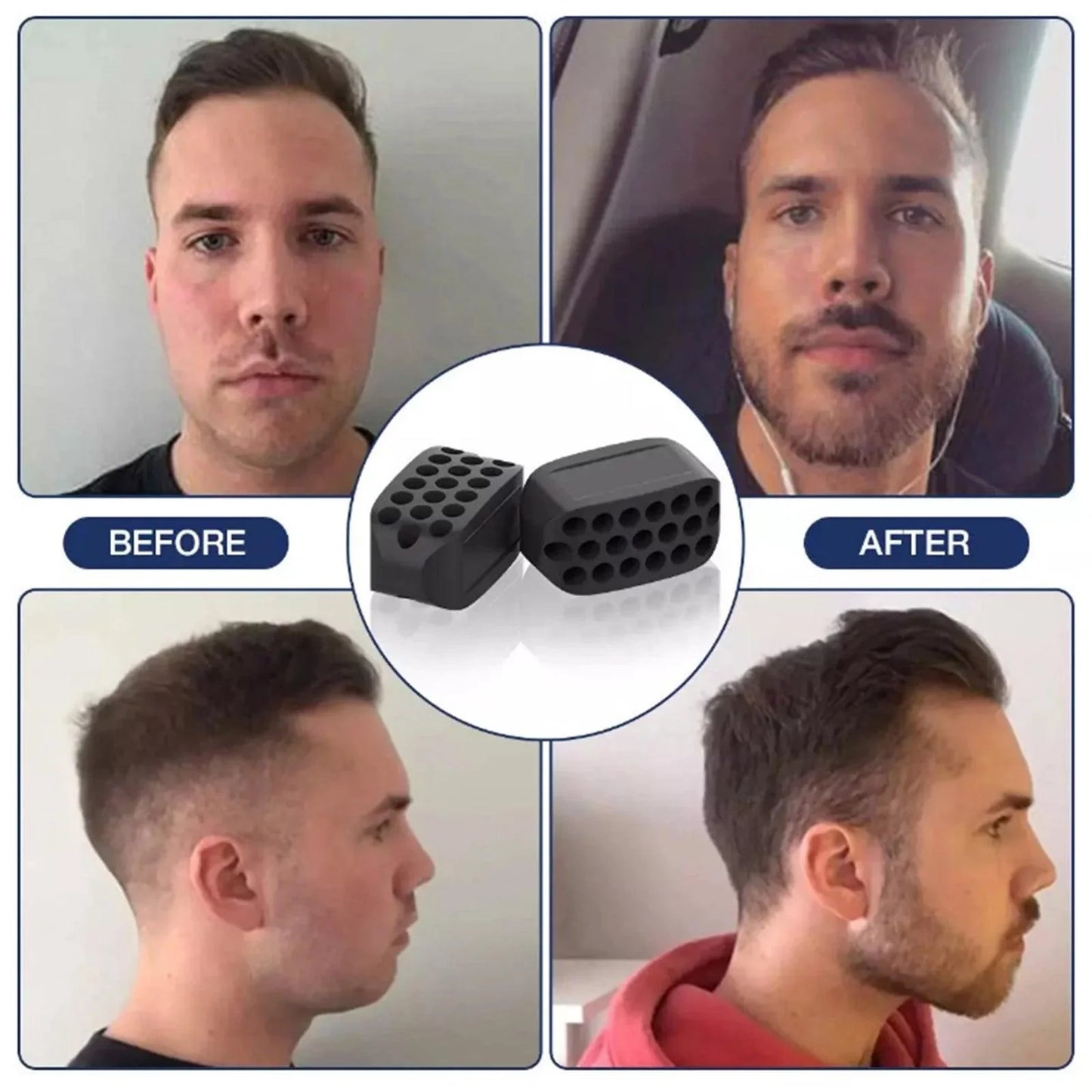 Jaw Exercises Tool - Chiselled Jawline Fitness Neck Face Toning Anti-Wrinkle