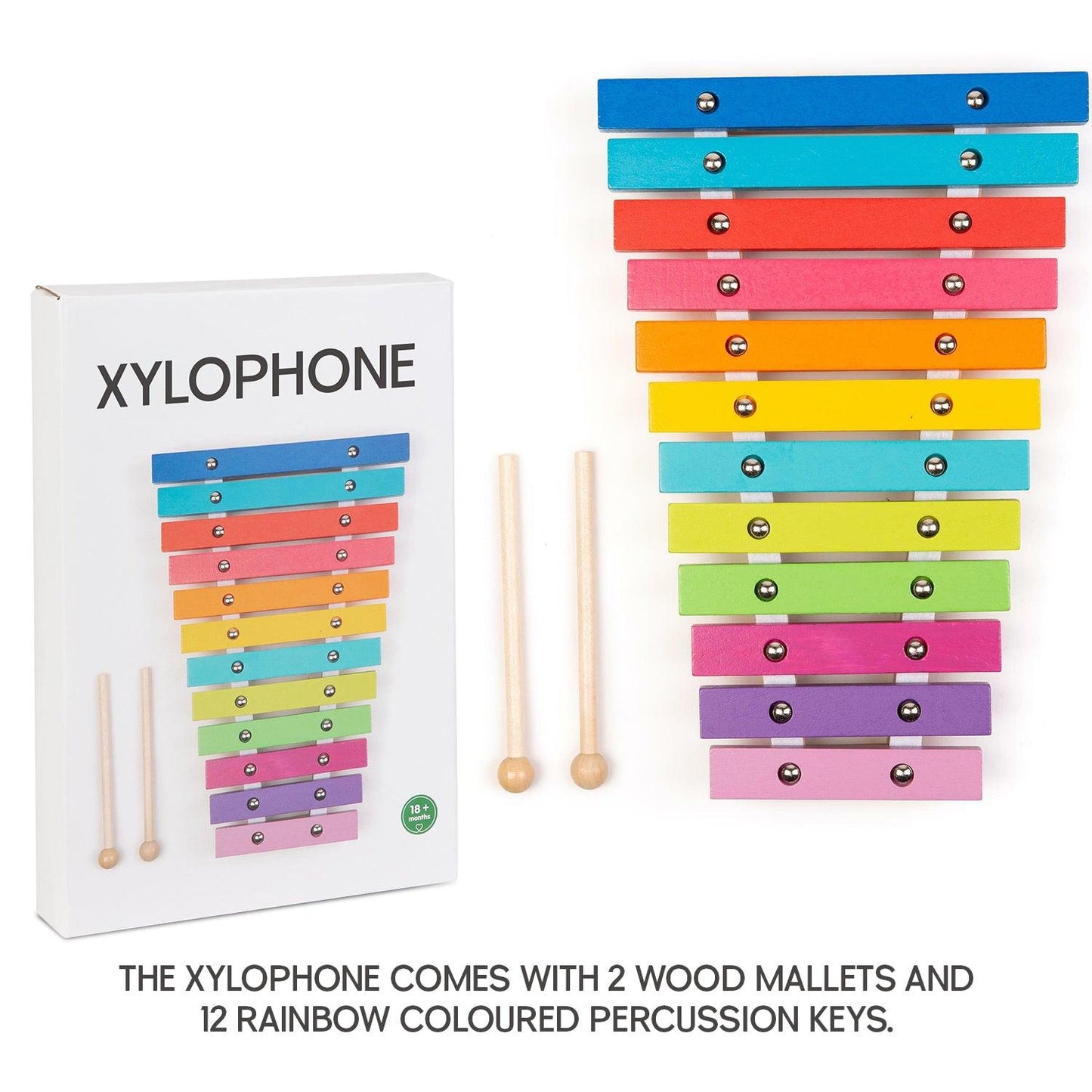 Wooden Xylophone Toy - Wooden Musical Kids Classic Xylophone Music Toy Children Creative Play