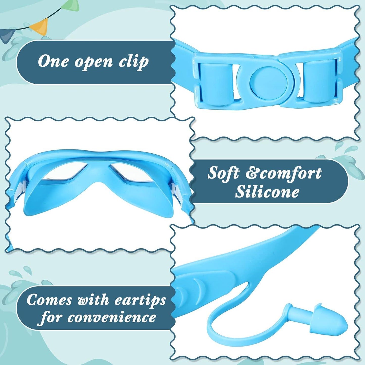 Swim Goggles Anti Fog - Kids Anti-Fog Swimming Goggles Pool Swim Adjustable Glasses Children Boys Girls
