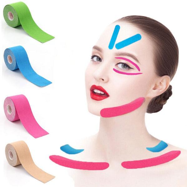 Face Tape for Wrinkles - Facelift Tape UK - Kinesiology Tape For Face V Line Neck Eyes Lifting Wrinkle Remover Sticker