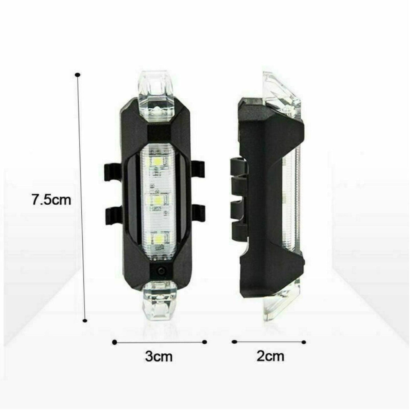 USB Rechargeable Bike Lights - Waterproof Red light