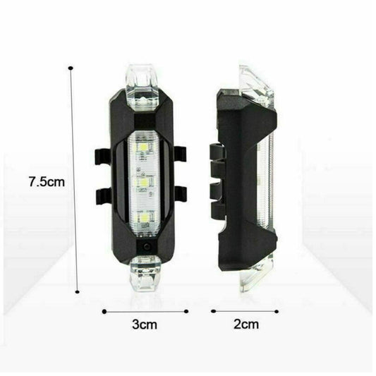 USB Rechargeable Bike Lights - Waterproof Red light