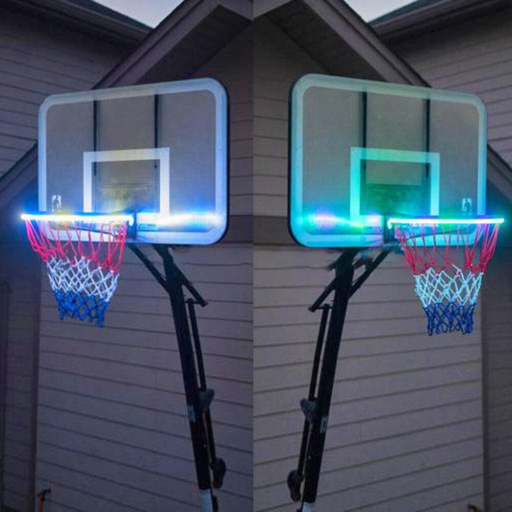 Basketball Hoop Sensor - Basketball Hoop Sensor-Activated LED Solar Strip Ring Lamp Light Flash Modes HB