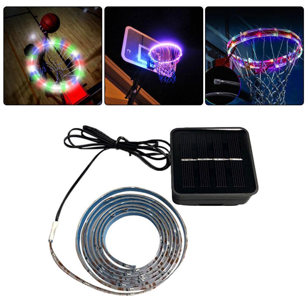 Basketball Hoop Sensor - Basketball Hoop Sensor-Activated LED Solar Strip Ring Lamp Light Flash Modes HB