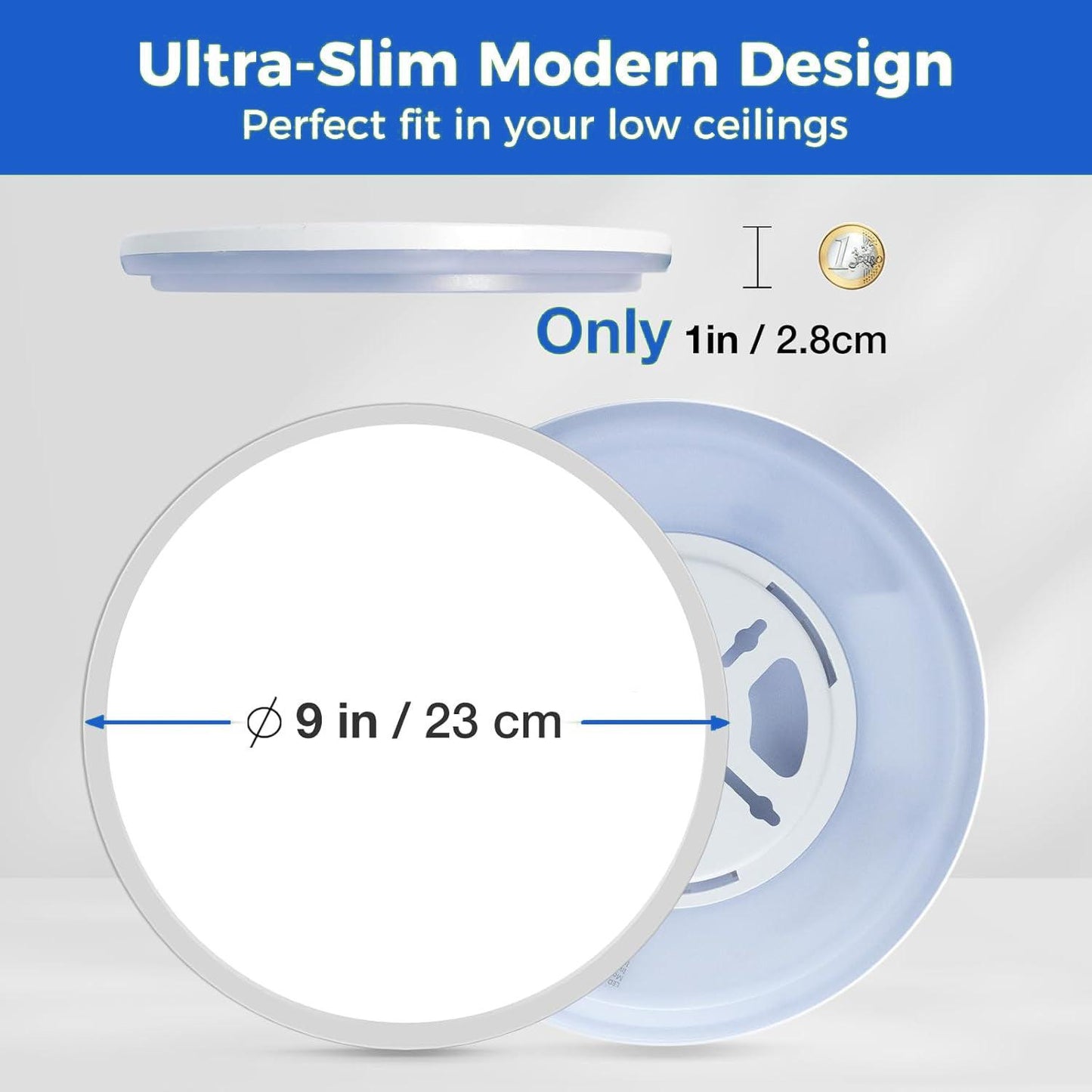 Motion Sensor Ceiling Light - LED Sensor Light Bathroom Kitchen Living Room Wall Lamp