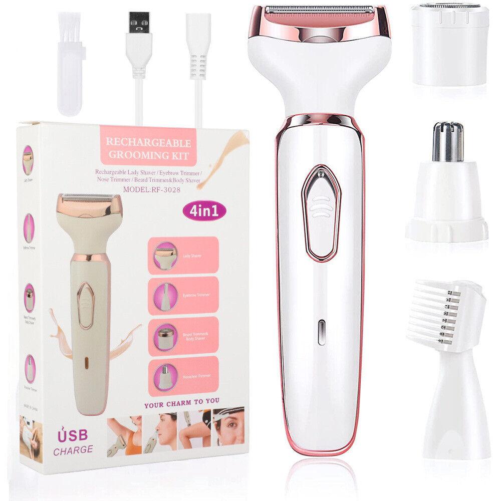 Ladies Shavers UK - Cordless Electric Lady Shaver Women Epilator Painless Razor Face Bikini Trimmer
