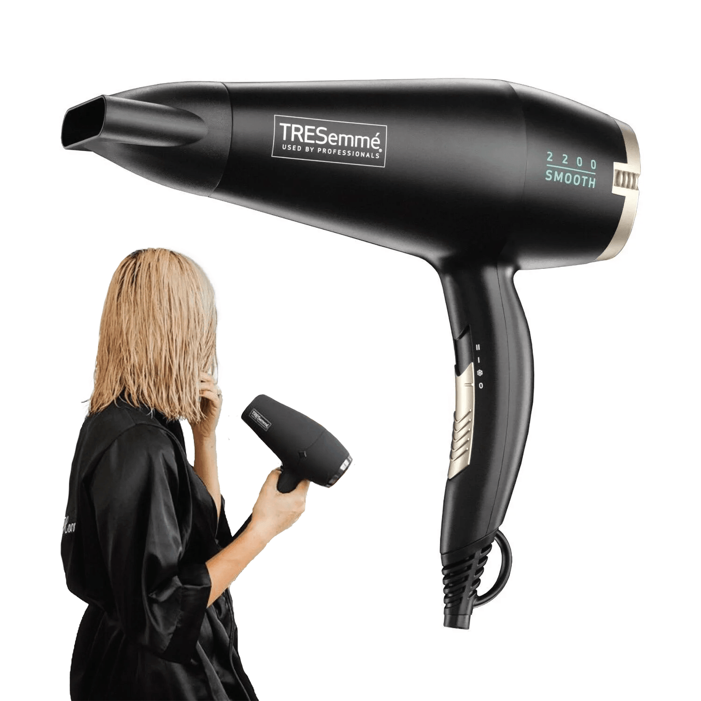 Lightweight Hair Dryer - Smooth and Shine Hair Dryer 2200W Blow Dryer 5542DU Anti-Frizz