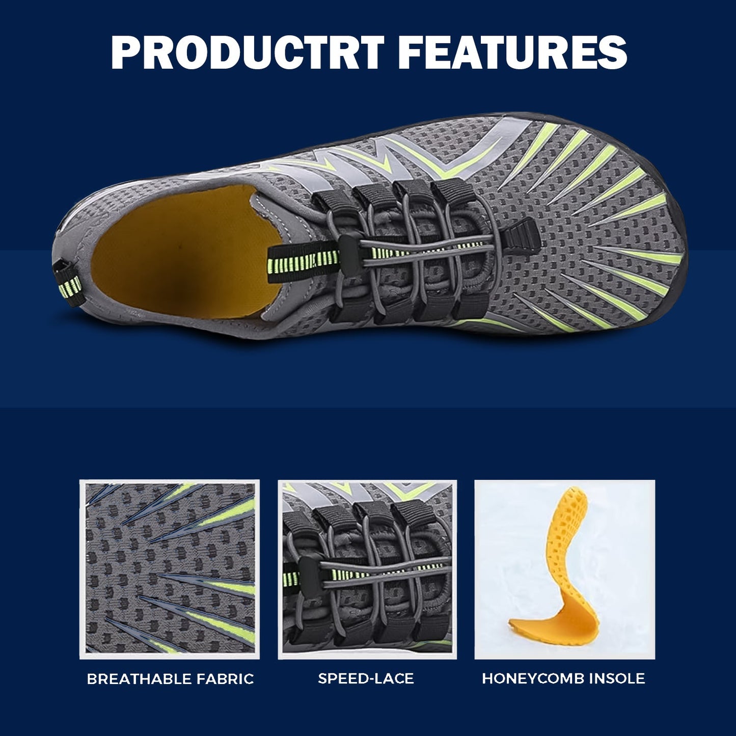Flat Running Shoes – Breathable Mesh Sports Shoes for Daily Wear & Exercise