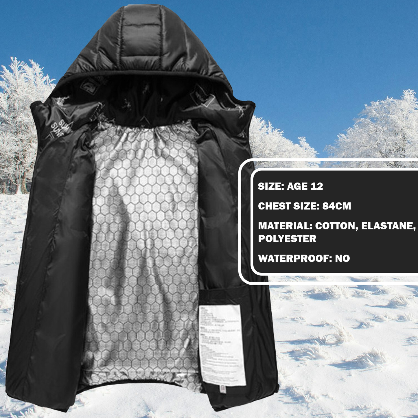 Electric Heated Coat – Rechargeable Winter Jacket with Adjustable Temperature