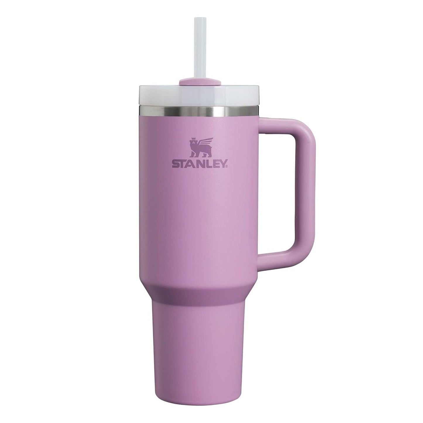 Insulated Straw Tumbler - 40 OZ Stanley Quencher H2.0 Tumbler with Straw Travel Mug for Cold or Hot Drinks Love Shack Fancy