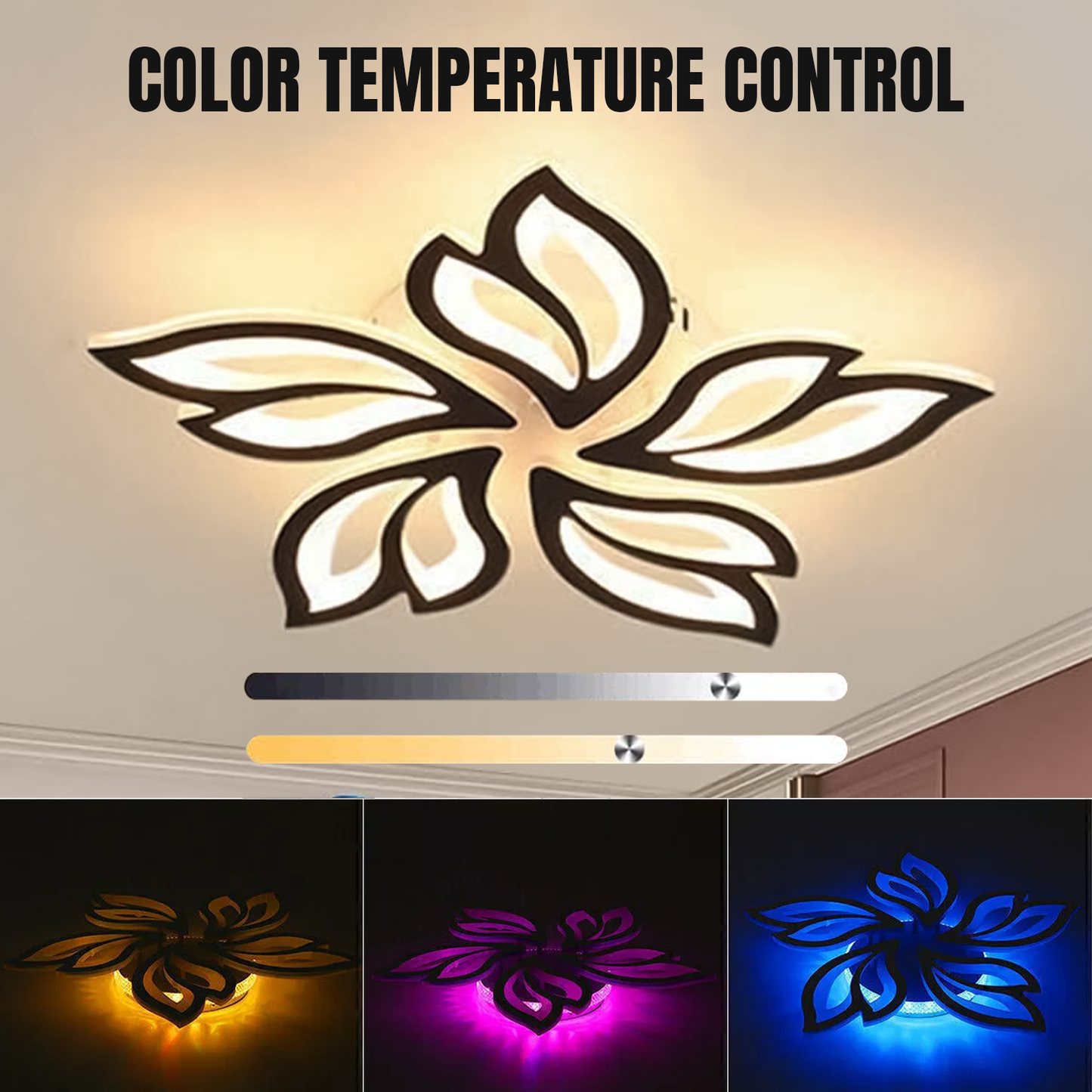 Chandelier Ceiling Light – Modern Crystal Hanging Pendant Lamp for Living Room or Bedroom