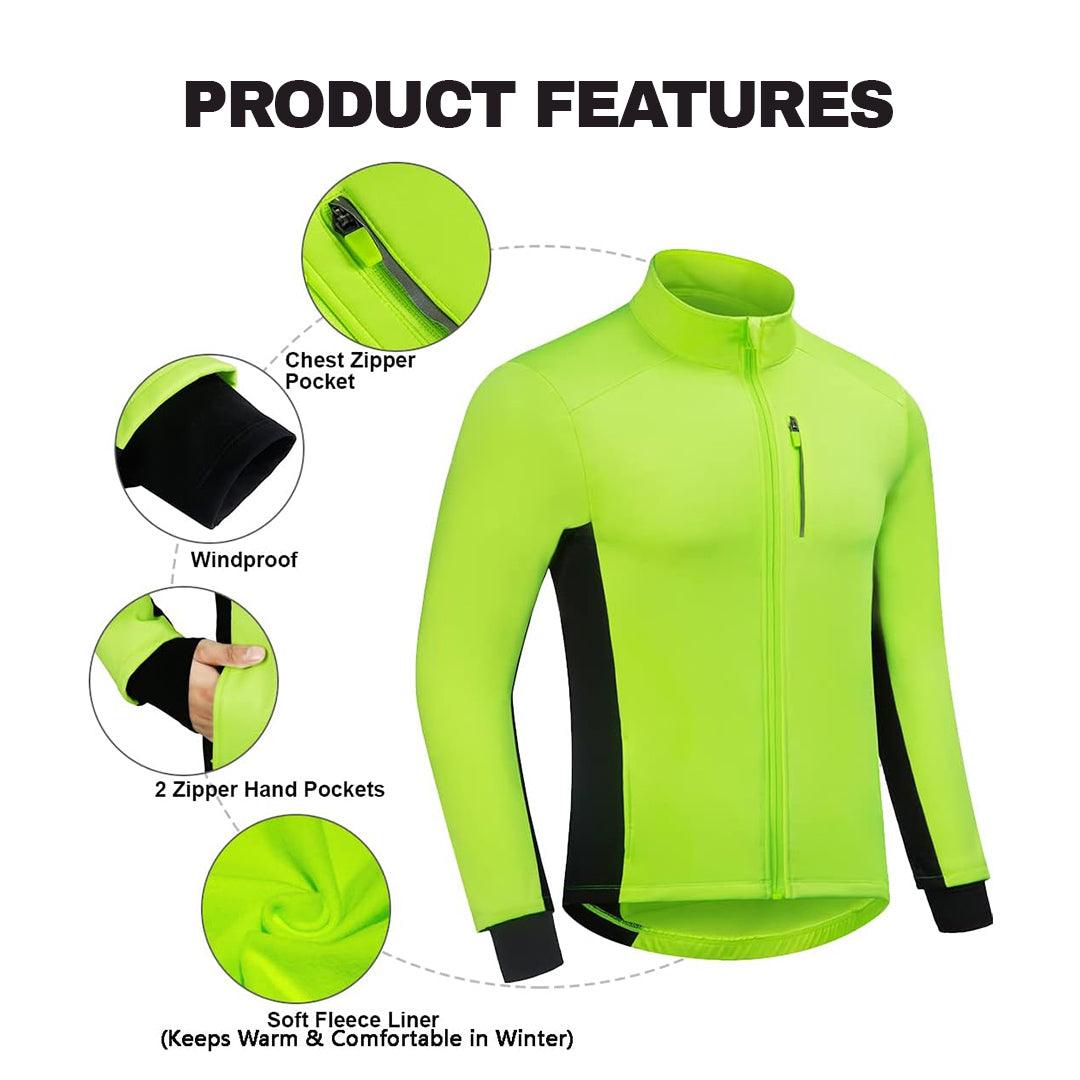 Best Waterproof Cycling Jacket - Mens Cycling Jacket Hi Viz Highly Visible Windproof Waterproof Breathable Mens