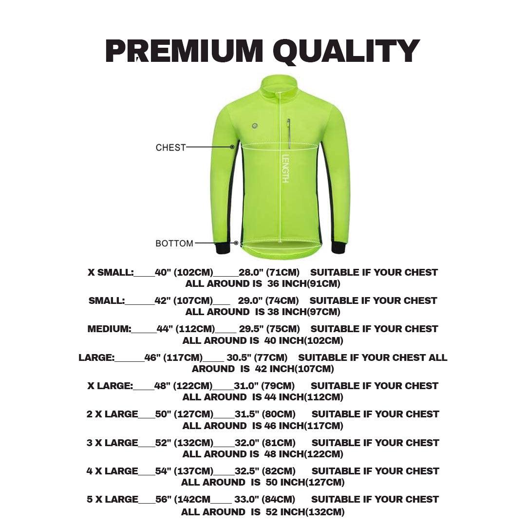 Best Waterproof Cycling Jacket - Mens Cycling Jacket Hi Viz Highly Visible Windproof Waterproof Breathable Mens
