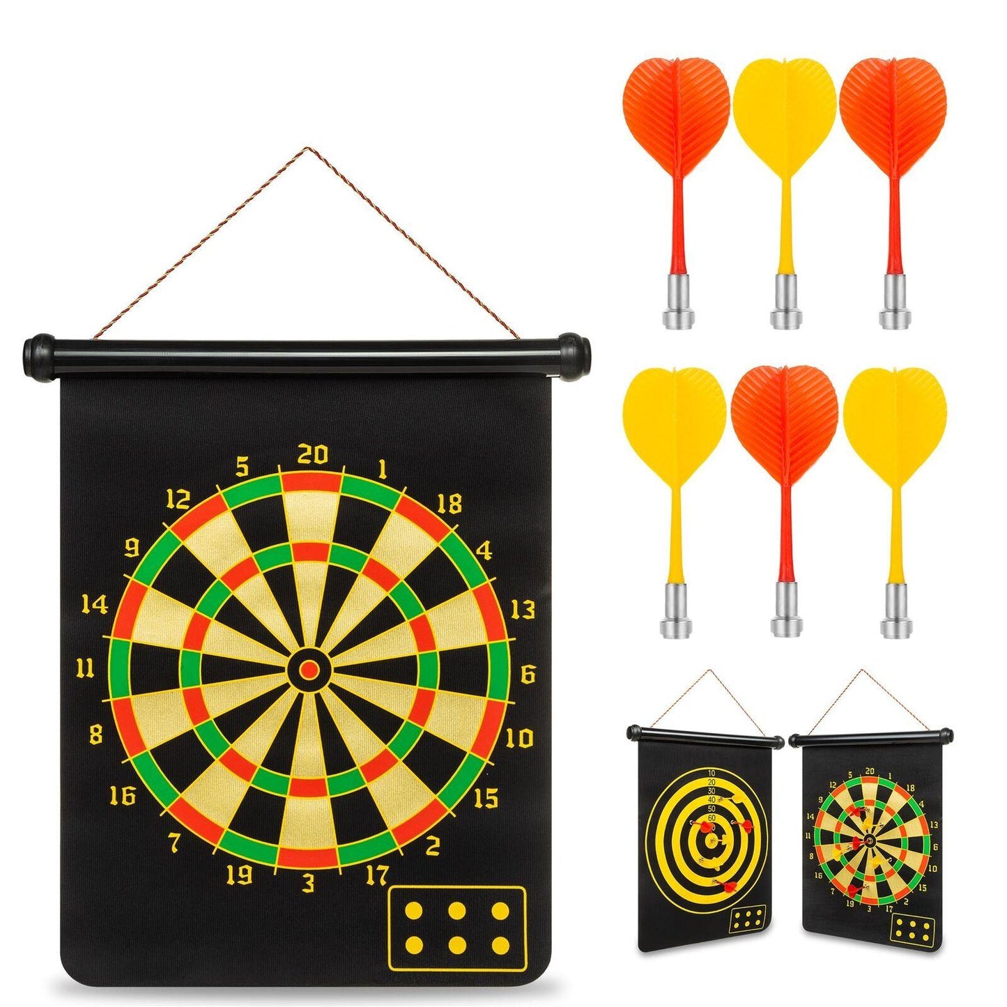 Best Dartboard UK - Magnetic Dartboard With 6 x Safe Magnetic Darts Indoor Outdoor Fun Game