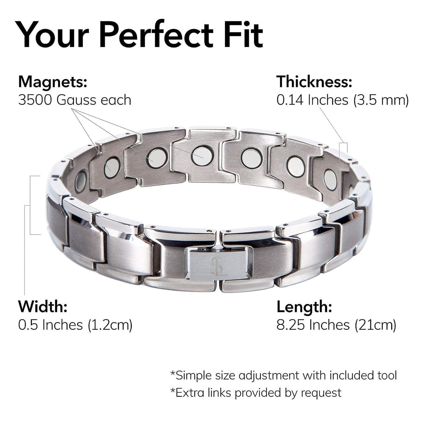 Arthritis Bracelet Mens - Magnetic Bracelet Therapy Weight Loss Pain Relief Bracelet