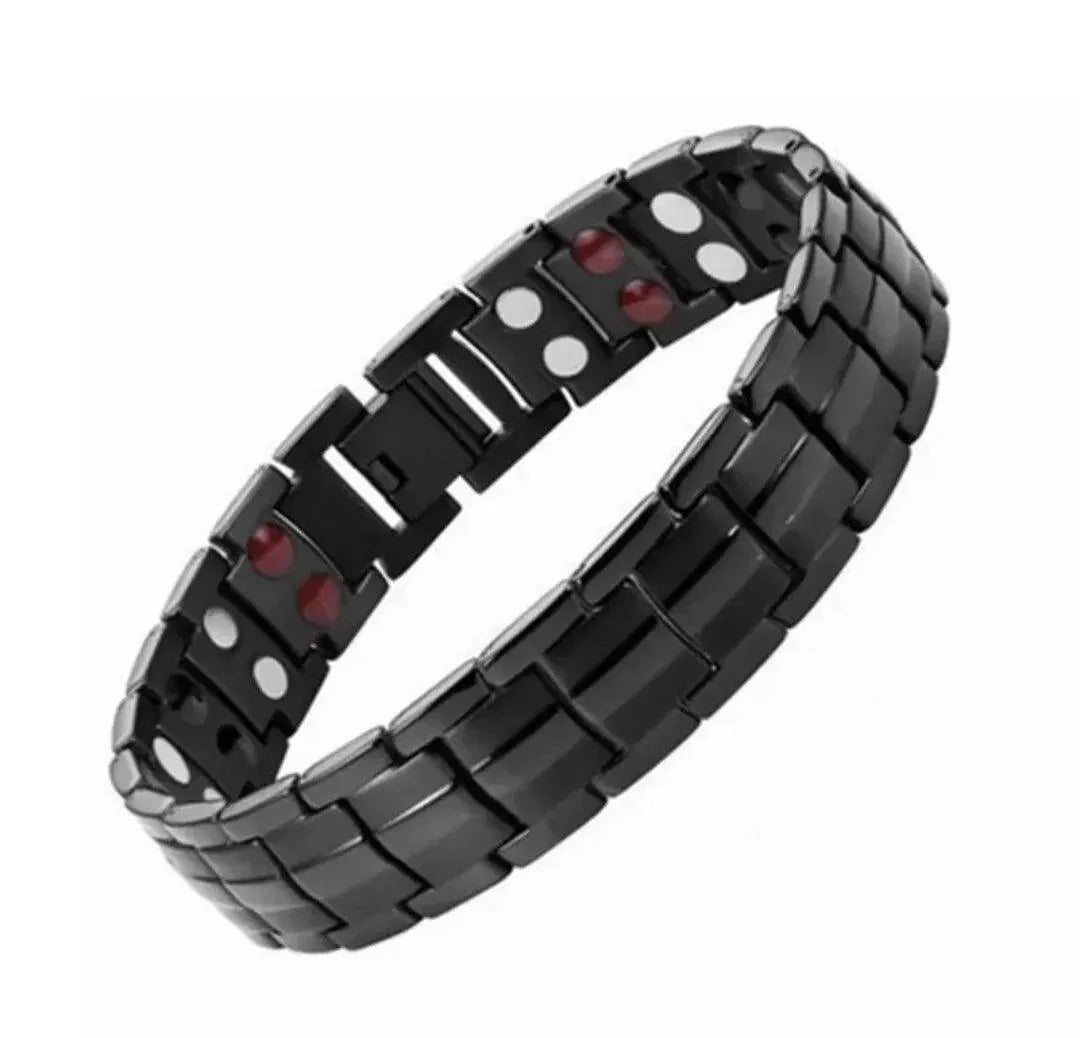 Magnetic Bracelet - Titanium Double Row Bio 4in1 Magnetic Bracelet | Arthritis Pain Relief