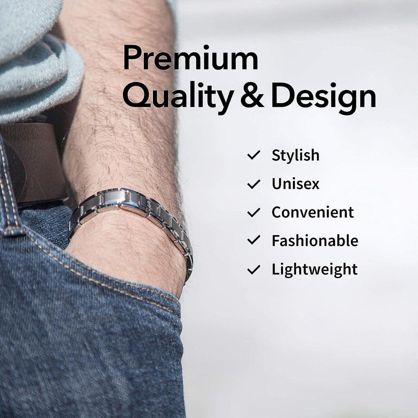 Arthritis Bracelet Mens - Magnetic Bracelet Therapy Weight Loss Pain Relief Bracelet
