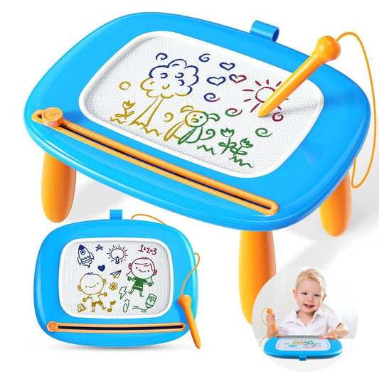 Magnetic Sketch Board - Magnetic Drawing Board Doodle Board Pad Learning Educational Toys for 1 2 3 Year Old Baby Kids