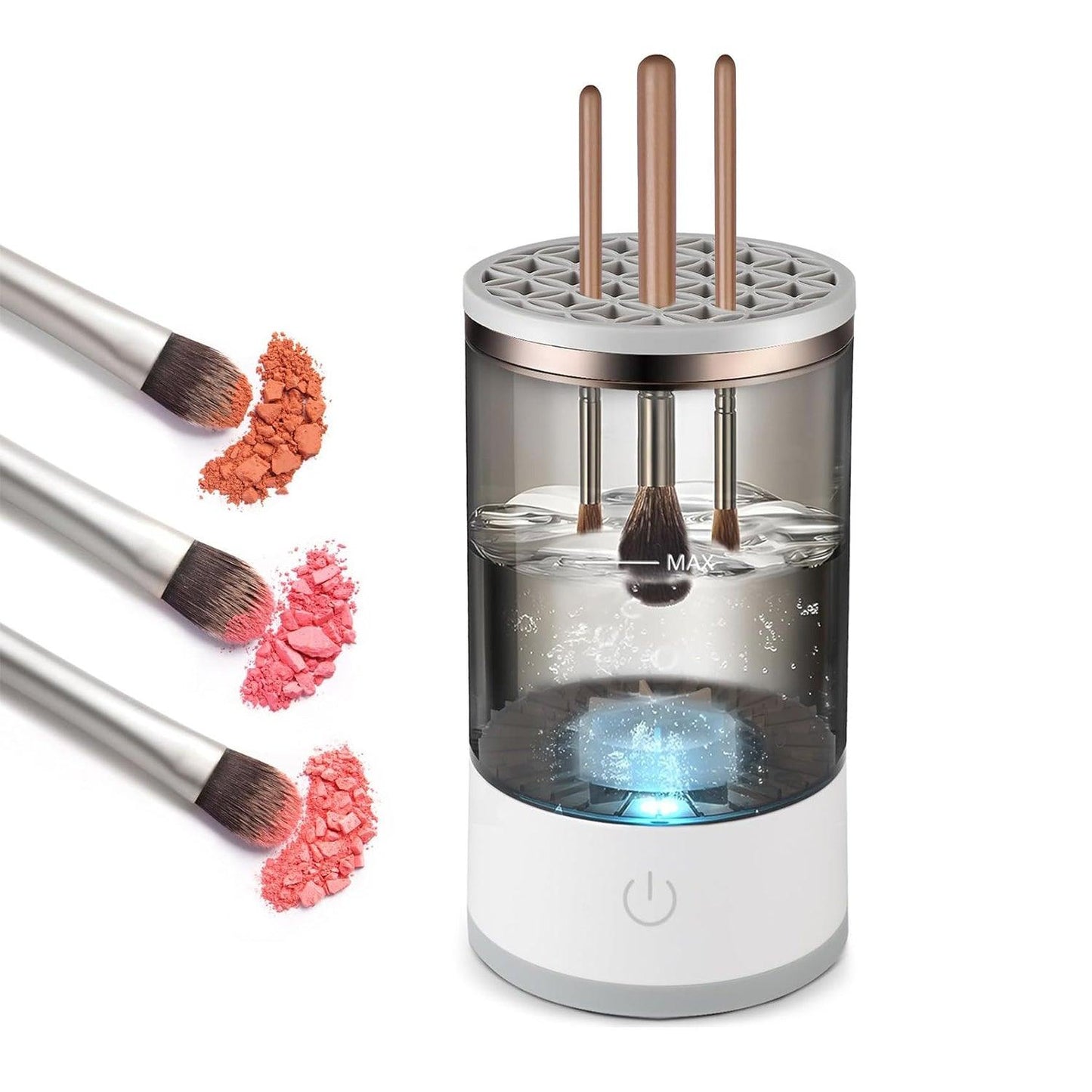Makeup Brush Cleaner Machine - Automatic Fast Electric Brush Cleaning Holder Dryer