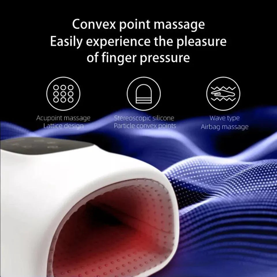 Hand Massager Machines - Electric Hand Massager for Palm Massage Cordless Heat Accupressure Massager