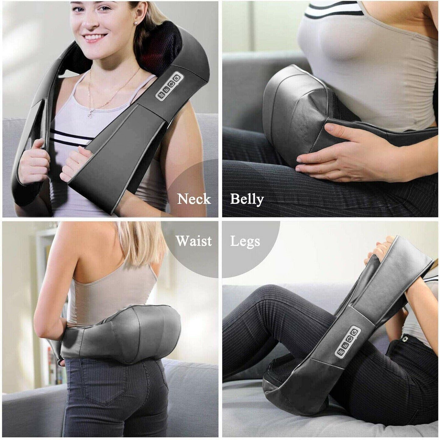 Neck and Shoulder Massager With Heat - Kneading Neck Massager Shoulder Back & Body Massage Deep Tissue