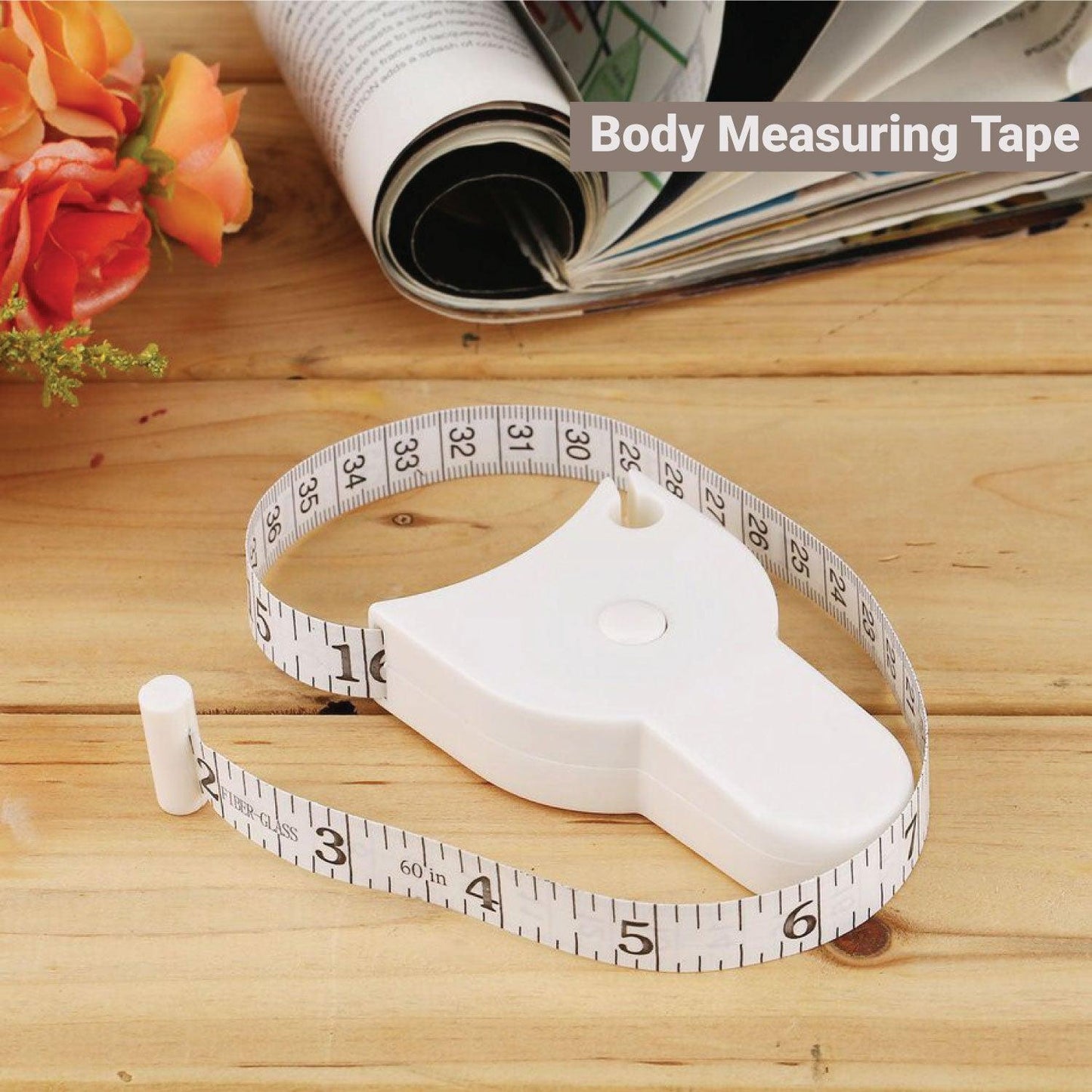 Measuring Tape for Body - Push-Button Retract Lock Pin System 150CM Automatic Telescopic Body Measure Tape