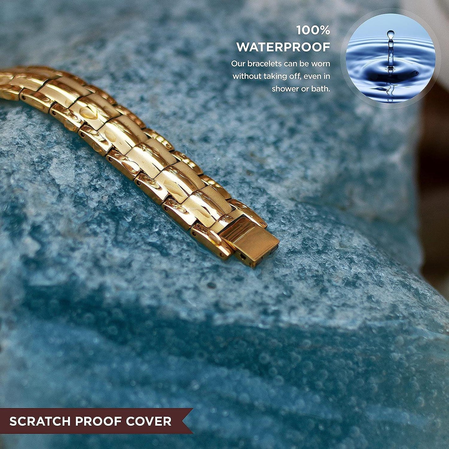 Arthritis Bracelet Mens - Magnetic Bracelet Therapy Weight Loss Pain Relief Bracelet