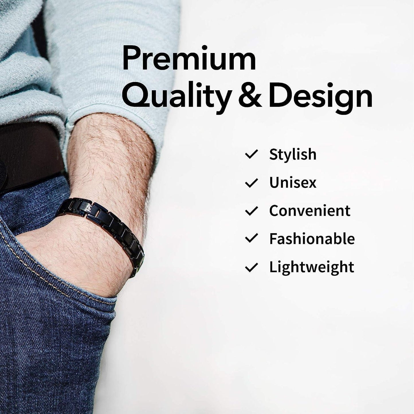 Arthritis Bracelet Mens - Magnetic Bracelet Therapy Weight Loss Pain Relief Bracelet