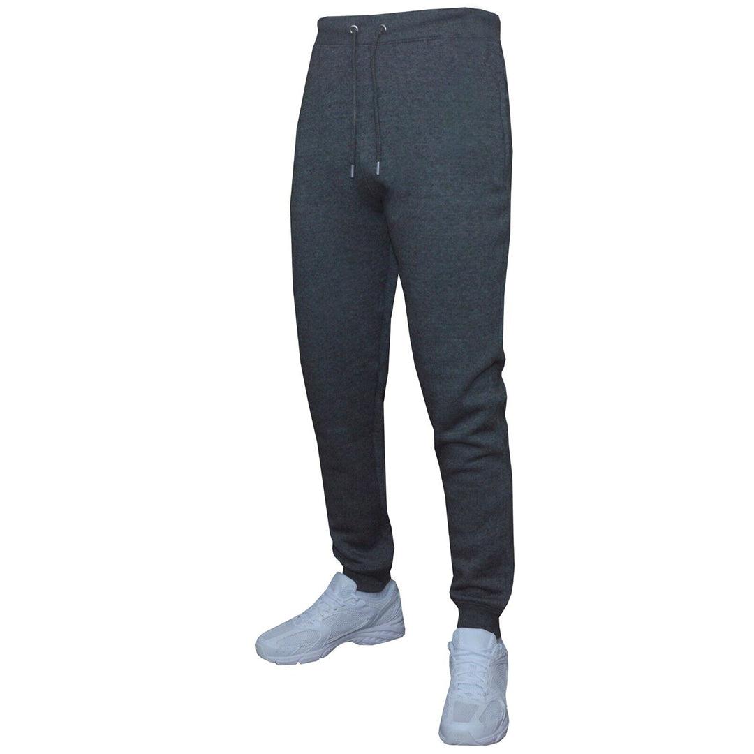 Mens Slim Leg Joggers - Mens Slim Fit Jogging Bottoms Plain Skinny Track Sweat Pants Zip Pockets