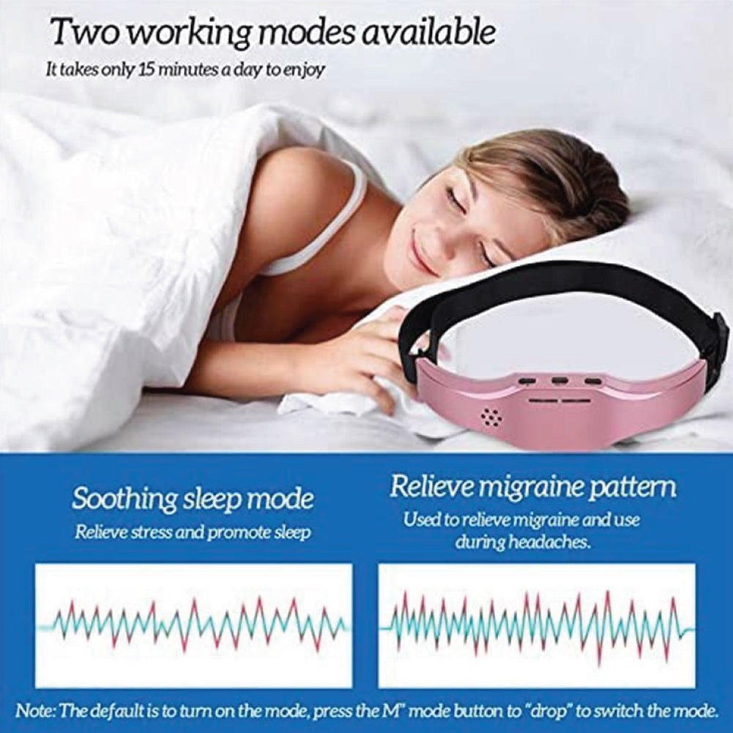 Tens Machine for Migraine - Electric Head Massager Migraine PainRelax Device Headache Relief Aid Therapy SDJ