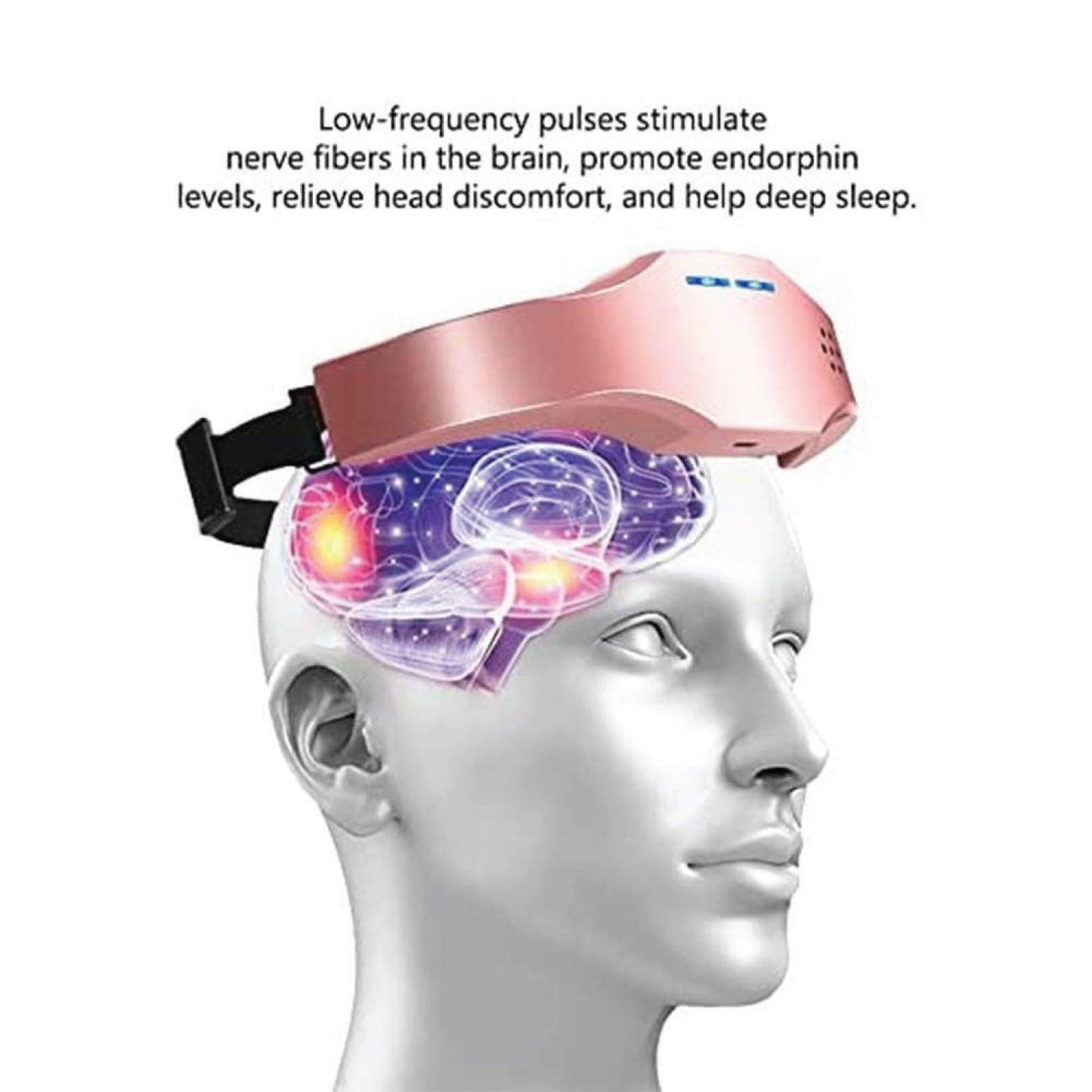 Tens Machine for Migraine - Electric Head Massager Migraine PainRelax Device Headache Relief Aid Therapy SDJ