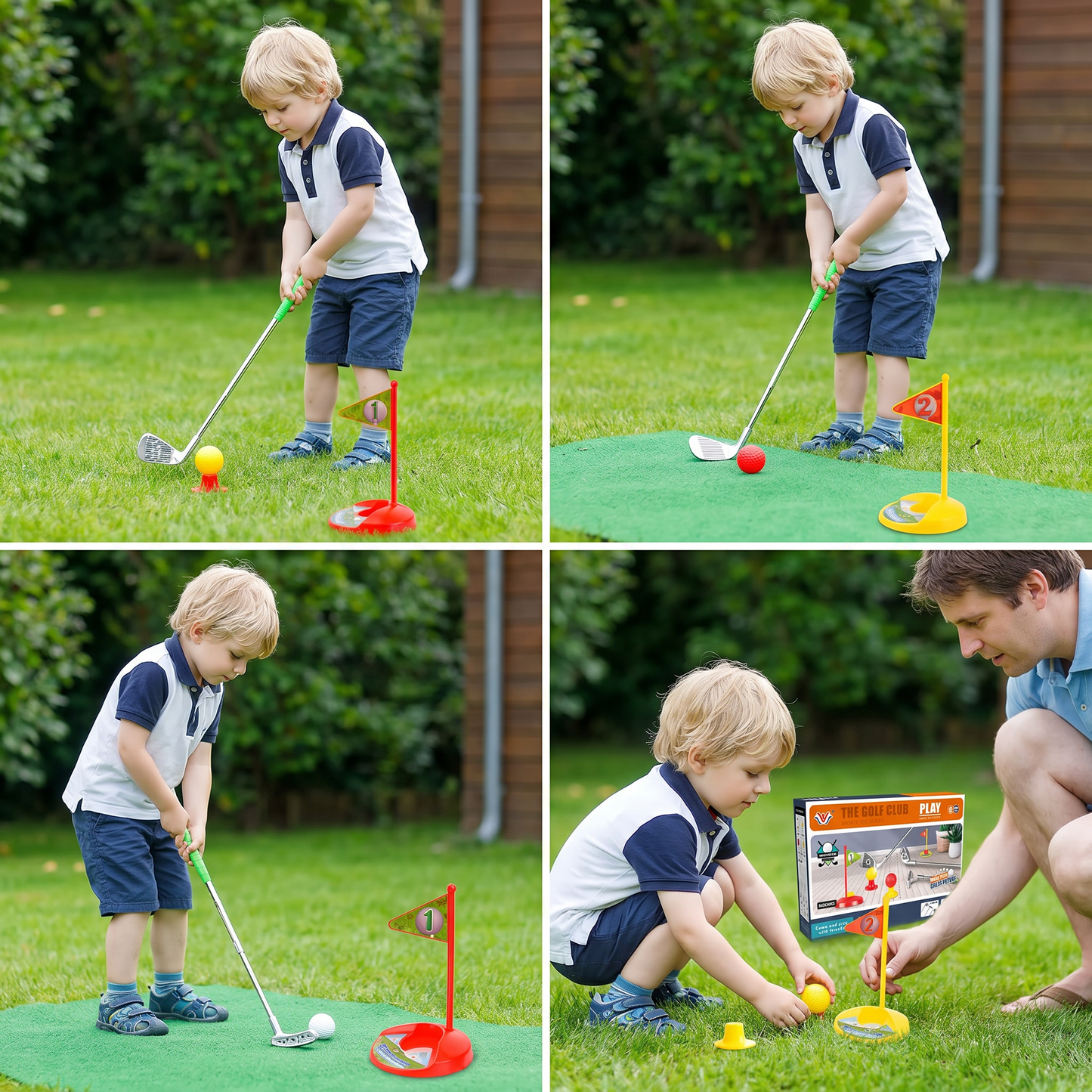 Kids Golf Set with Adjustable Clubs – Perfect for Backyard Play