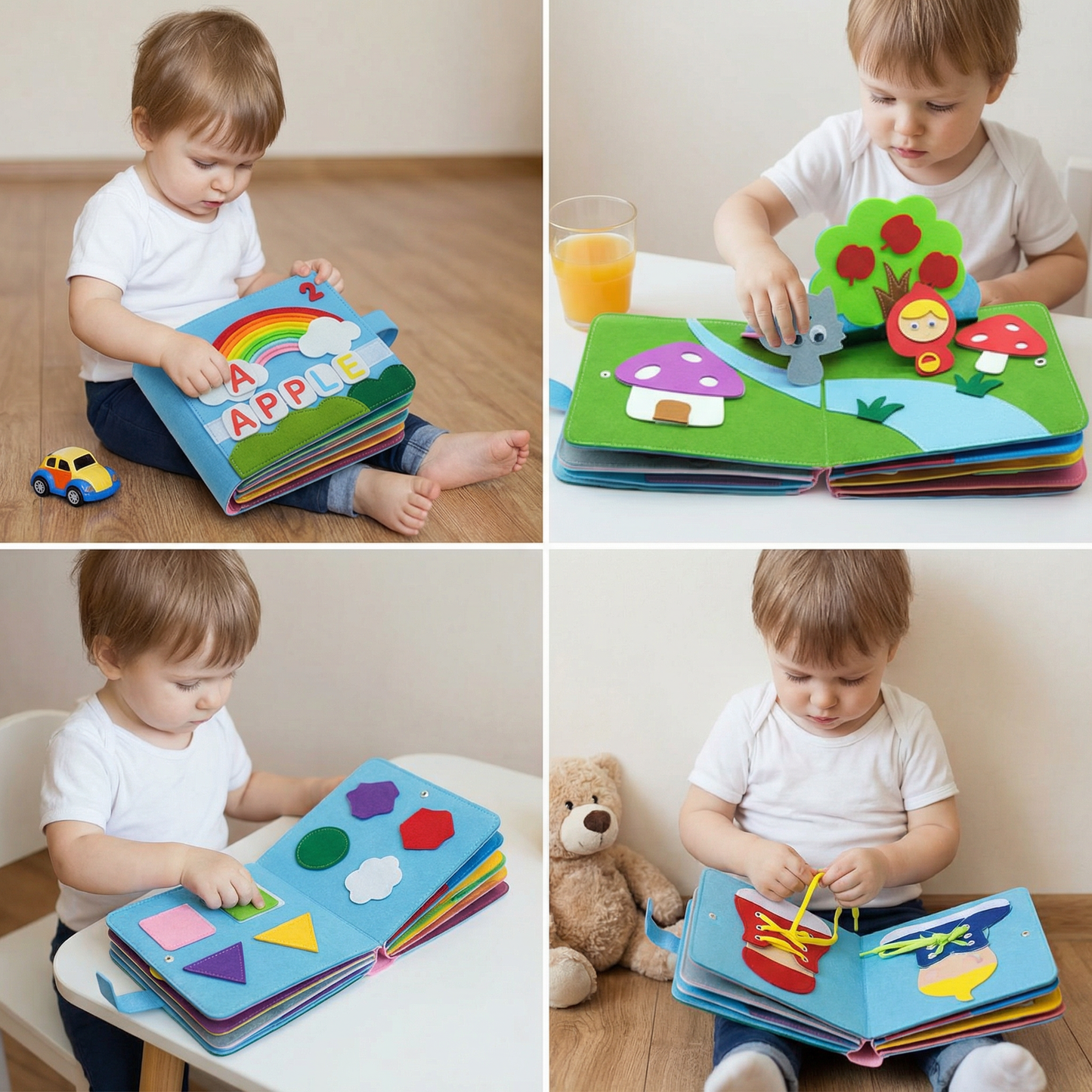 Sensory Learning Book - Montessori Fun for Kids