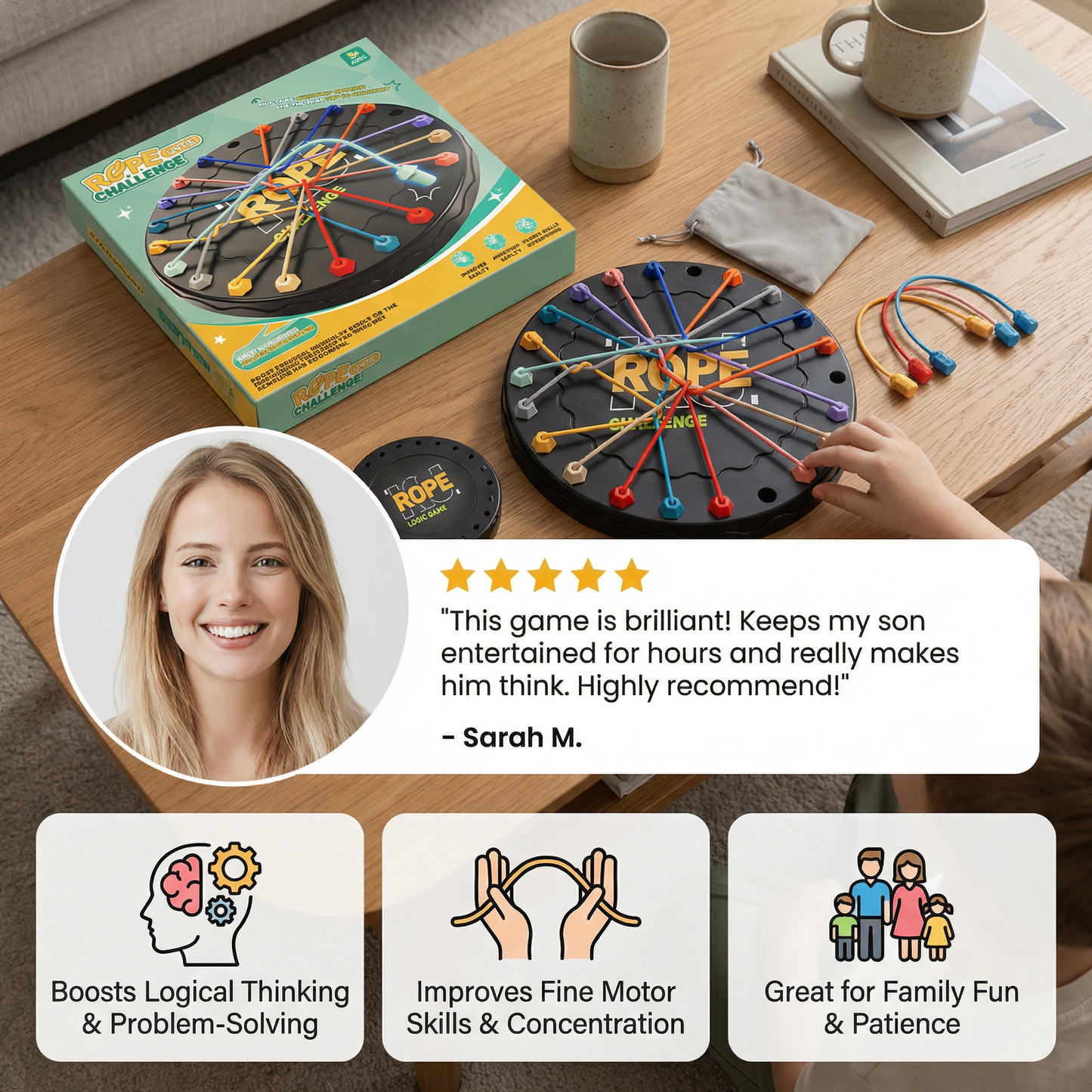 Knot & Rope Logic Game – Thinking & Strategy Game for Kids