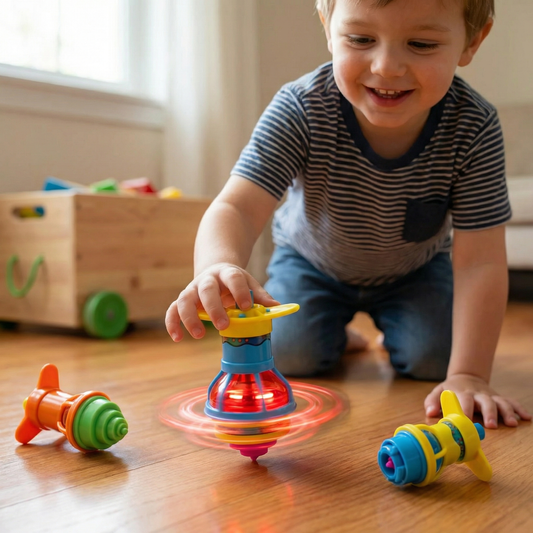 Glow LED Spinning Top – Fun Light-Up Toy for Kids