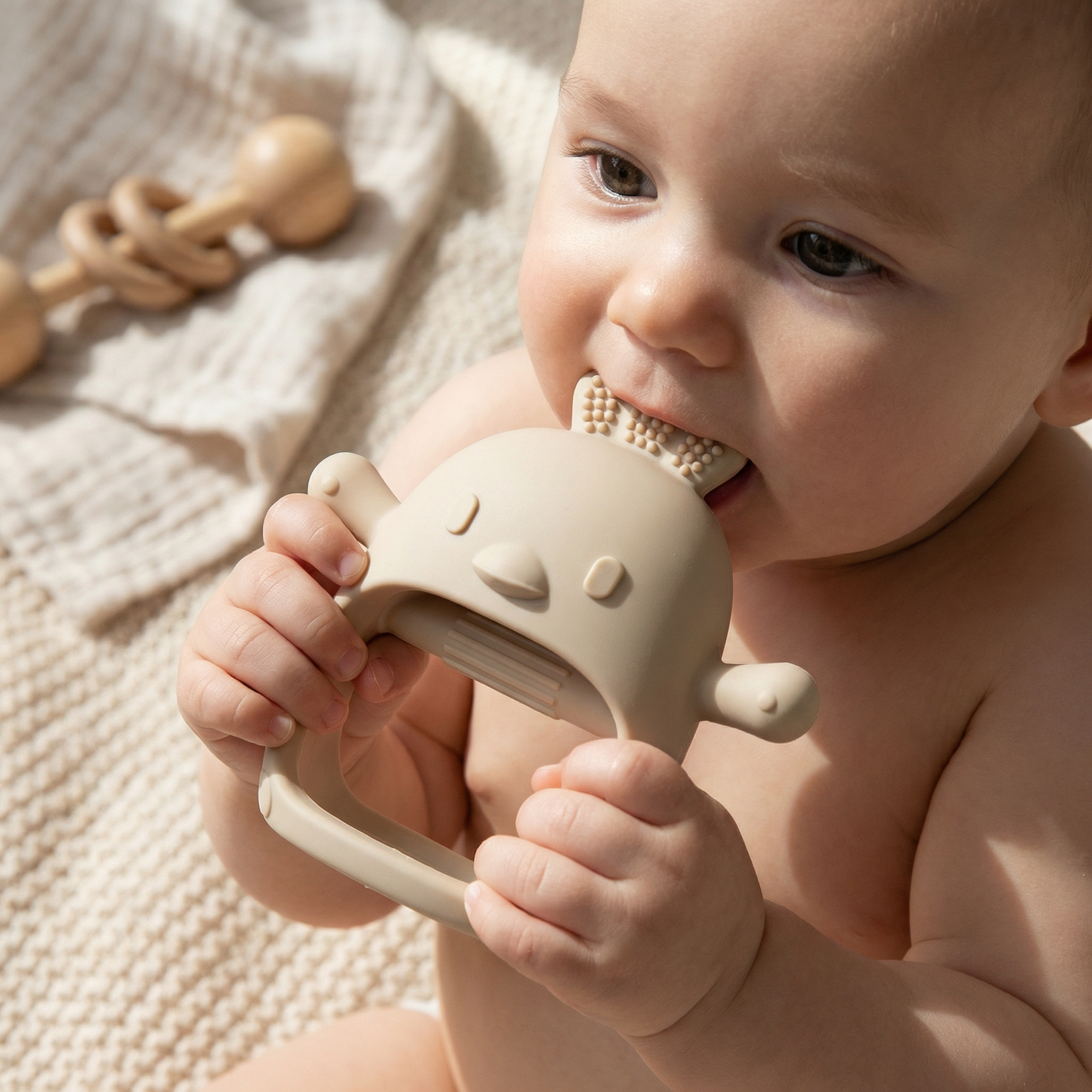 Baby Chick Silicone Teether – Gentle Food-Grade Soothing Toy