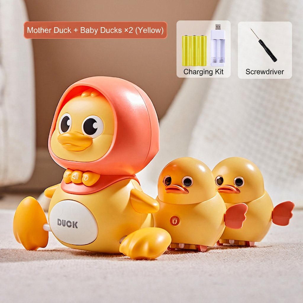Musical Duck Family Crawling & Learning Toy for Babies