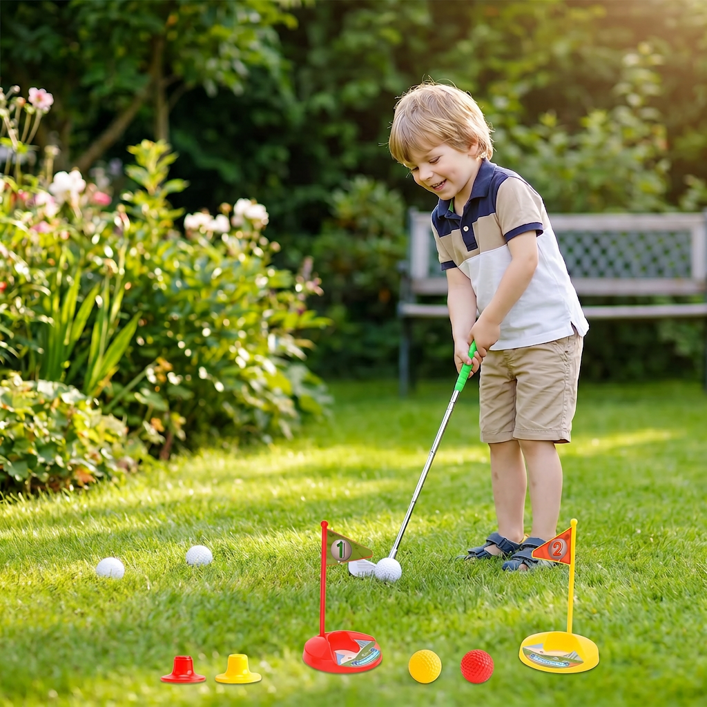 Kids Golf Set with Adjustable Clubs – Perfect for Backyard Play