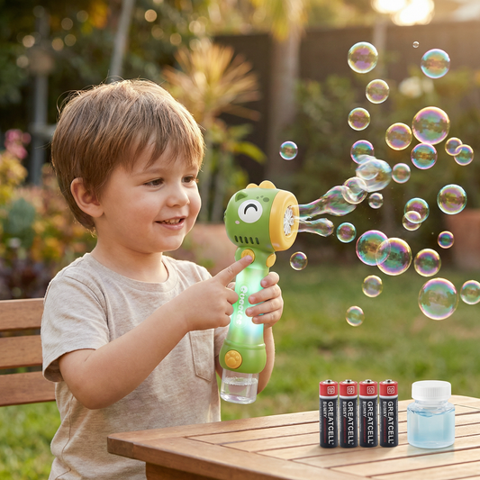 Light-Up Bubble Wand for Kids – Automatic Bubble Maker