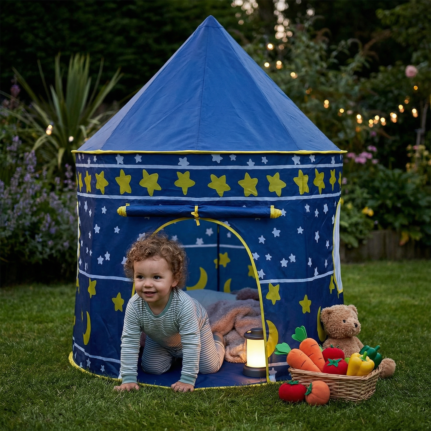 Starry Sky Kids Play Tent – Magical Castle for Little Adventurers (Indoor & Outdoor)