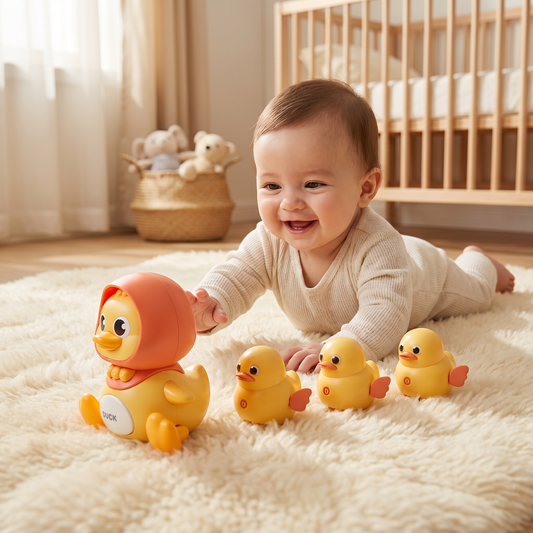 Musical Duck Family Crawling & Learning Toy for Babies