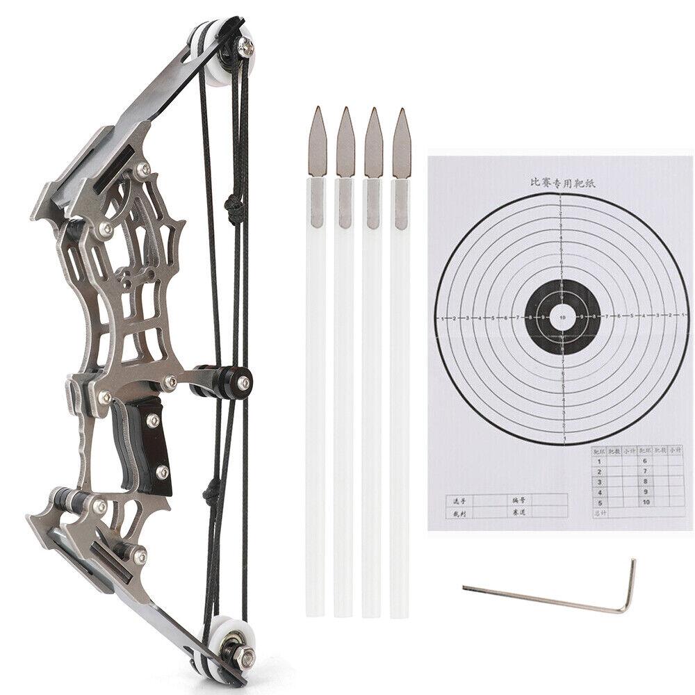 Archery Kits for Beginners - 6" Mini Compound Bow Arrows Set Archery Toy Gift Kids Shooting Target Pocket Bow