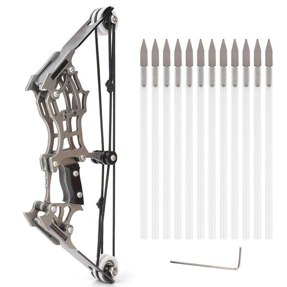 Archery Kits for Beginners - 6" Mini Compound Bow Arrows Set Archery Toy Gift Kids Shooting Target Pocket Bow