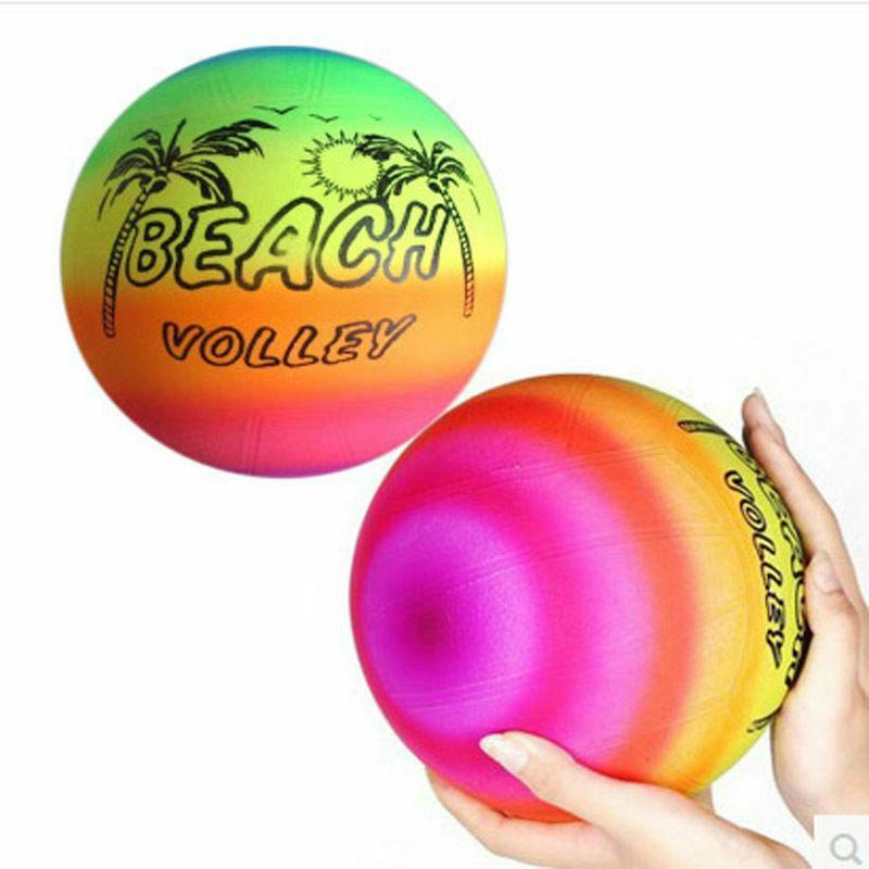 Inflatable Beach Ball -  Outdoor Beach Volley Ball Pool Ball Rainbow