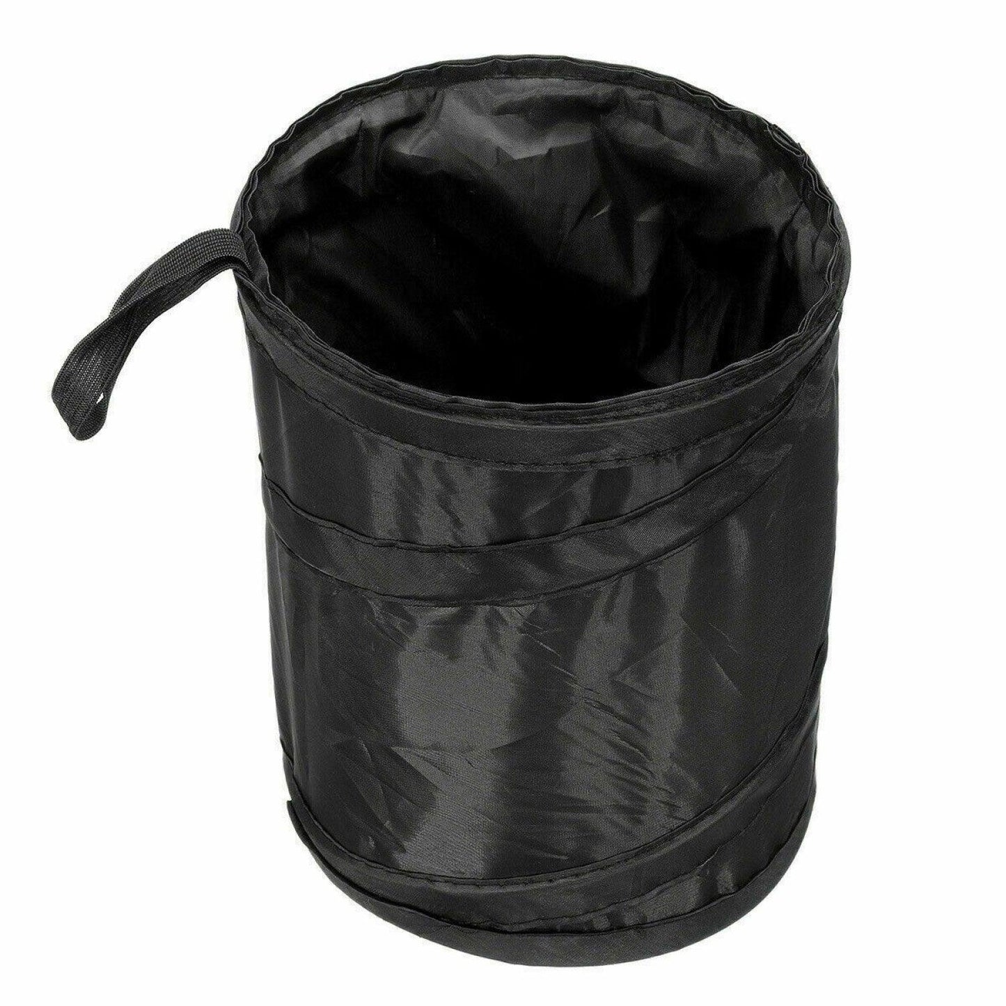 Mini Car Bin - Pop Up Black Storage Dustbin Foldable Travel Mini Rubbish Waste Basket