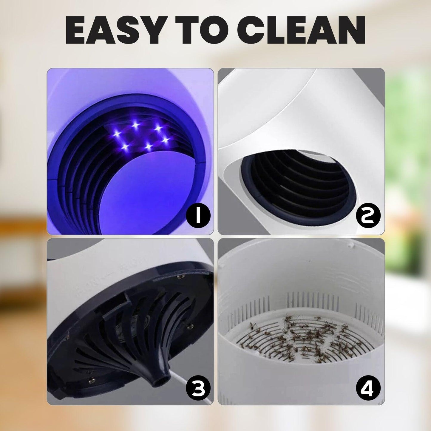 Mosquito Killer Lamp - 2X Electric USB Insect Mosquito Killer Bug Zapper Fly Pest Catcher Trap LED Lamp